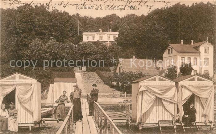 Kollund Daenemark Flensburger Foehrde Strandhuetten