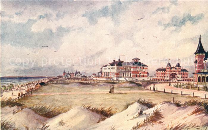 Fanoe Nordseebad Kuenstlerkarte