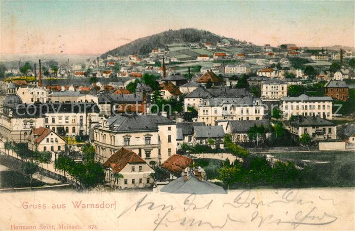 Warnsdorf Varnsdorf Boehmen Panorama