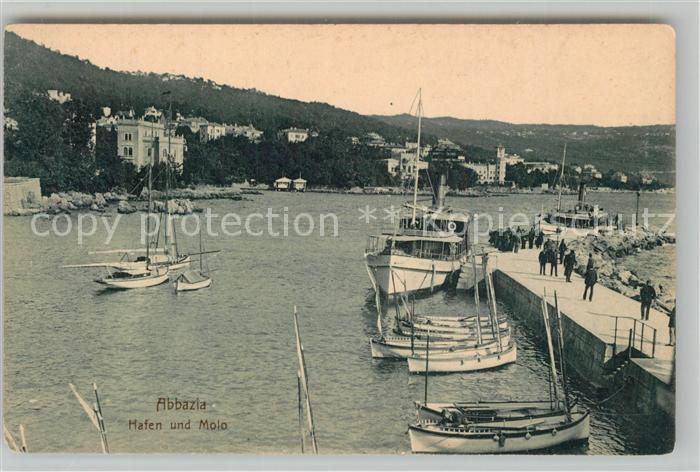 Opatija Abbazia Hafen Mole