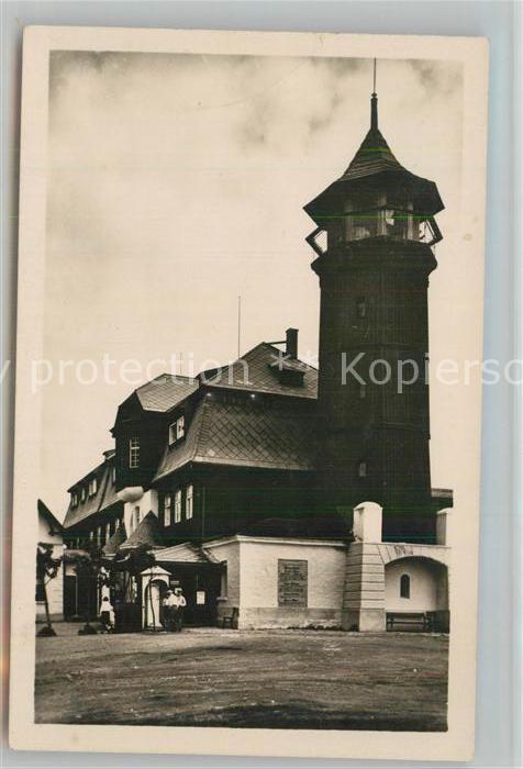 Klinovec Bergrestaurant Aussichtsturm