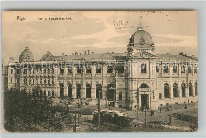 Riga Lettland Post Telegraphen Amt