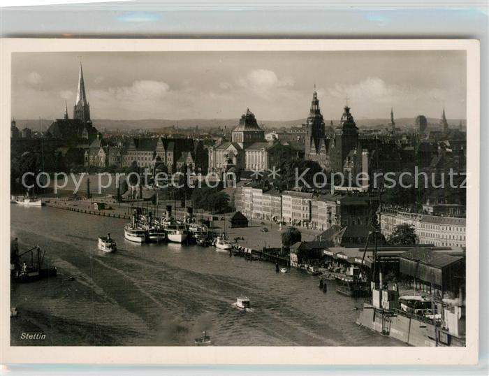 Stettin Szczecin Pommern Stadtansicht Hafen