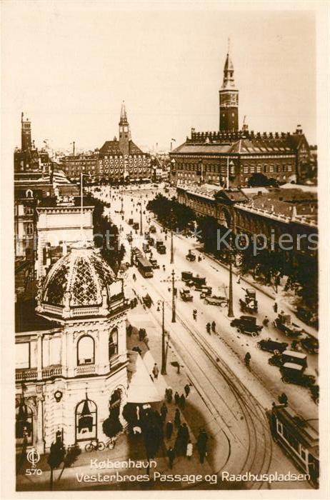 Kobenhavn Vesterbroes Passag og Raadhuspladsen