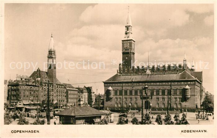 Copenhagen Kobenhavn Rathausplatz