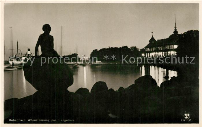 Kobenhavn Abendstimmung Langelinie