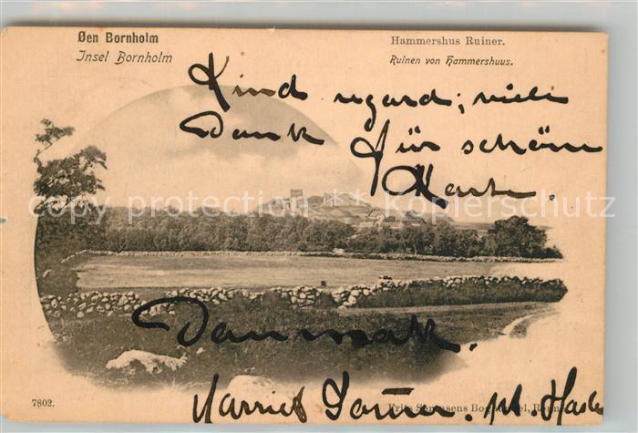 Bornholm Ruinen von Hammrshuus