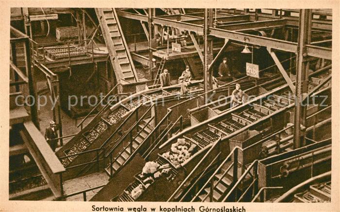 Krakau Krakow Sortownia wegla w kopalniach Gornoslaskich Fabrik