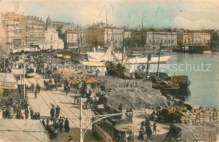 Marseille Bouches-du-Rhone Le Quai du Port Bateaux