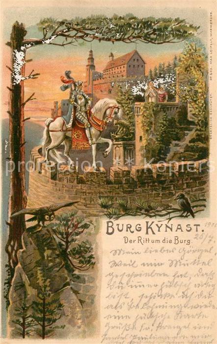 Burg Kynast Der Ritt um die Burg Litho