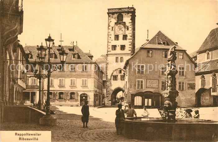 Rappoltsweiler Haut Rhin Elsass Marktplatz Brunnen Place du Marché Font
