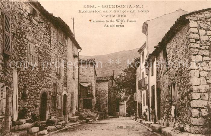 Gourdon Alpes-Maritimes Excursion aux Gorges du Loup vieille rue