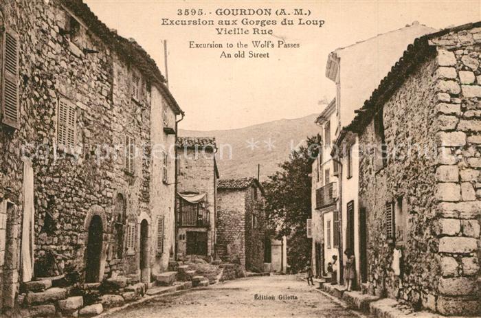 Gourdon Alpes-Maritimes Excursion aux Gorges du Loup vieille rue