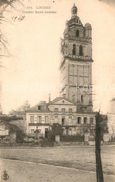 Loches Indre et Loire Clocher Saint Antoine