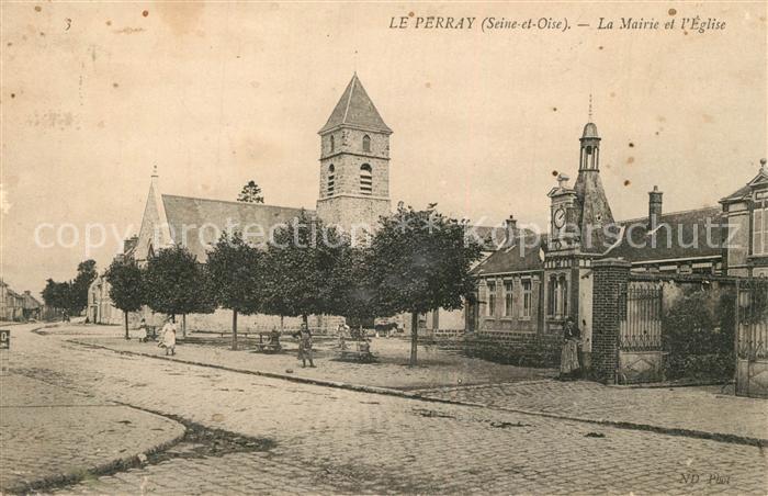 Le Perray-en-Yvelines La Mairie et l'Eglise