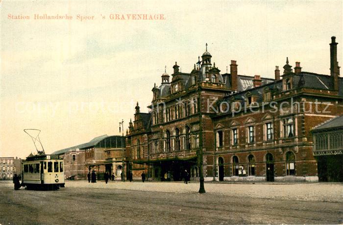 s-Gravenhage Station Hollandsche Spoor Tram