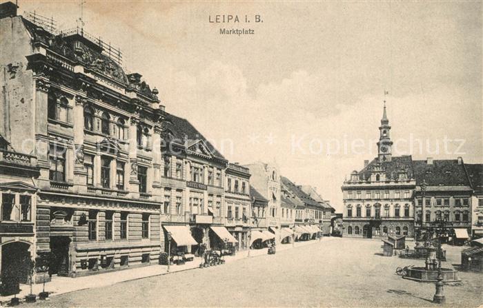 Leipa Boehmen Ceska Lipa Marktplatz