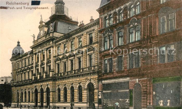 Reichenberg Liberec Boehmen Post- und Telegraphenamt