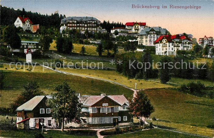 Brueckenberg Riesengebirge Teilansicht Gasthof Hotel