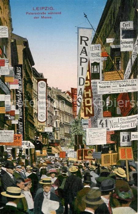 LEIPZIG Sachsen Petersstrasse waehrend der Mustermesse