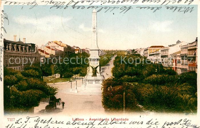 Lisboa Avenida da Liberdade Monumento