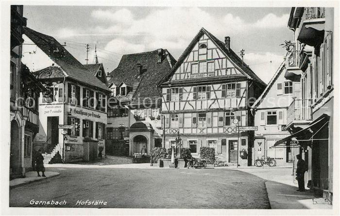 Gernsbach Hofstaette Altstadt Gasthaus Fachwerkhaus