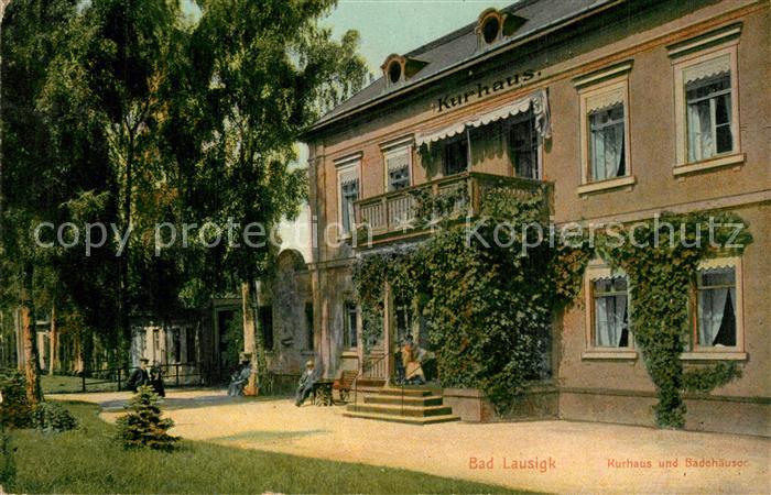 Bad Lausick Kurhaus und Badehaeuser