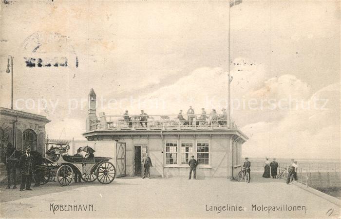 Kobenhavn Langelinie Molepavillonen Pferdekutsche
