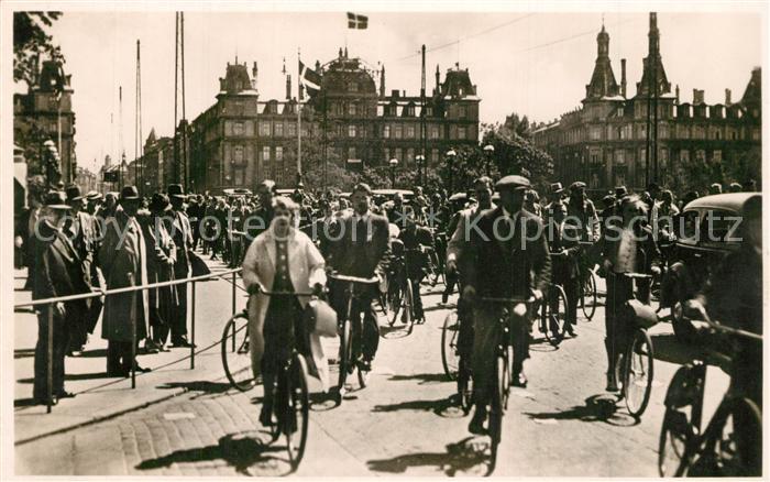 Kobenhavn Dronning Louises Bro Cykletrafik Queen Louise Bridge Cycle Traffic