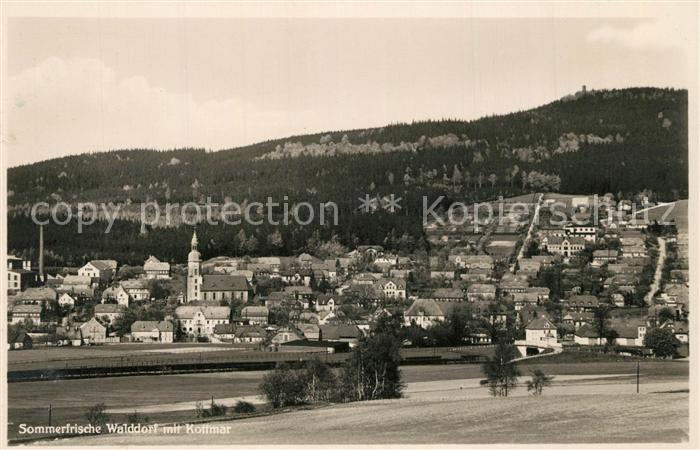 Walddorf Eibau Ortsansicht mit Kirche Sommerfrische mit Kottmar