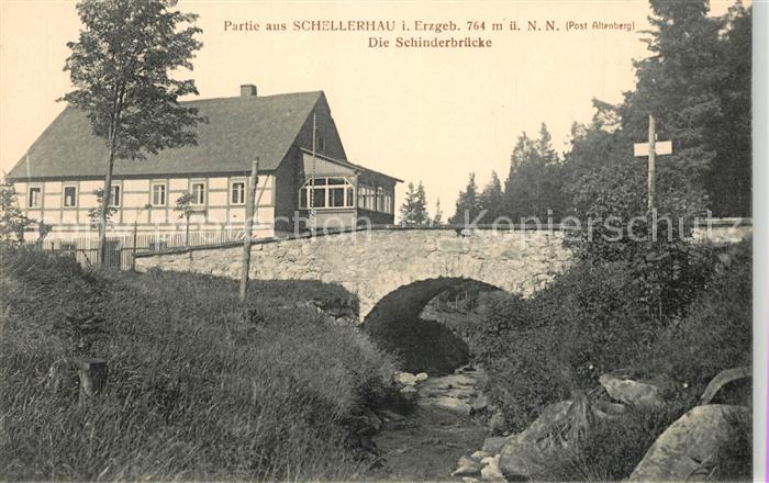 Schellerhau Partie an der Schinderbruecke