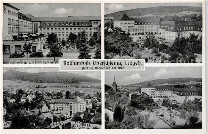 Oberschlema Erzgebirge Kurhaeuser Ortsansicht Radiumbad