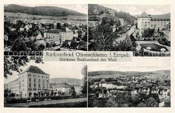 Oberschlema Erzgebirge Kurhaeuser Ortsansicht Radiumbad