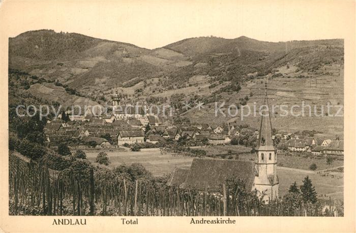 Andlau Panorama mit Andreaskirche