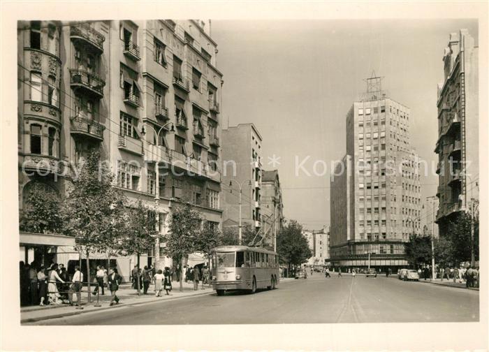 Beograd Belgrad Terazije Innenstadt Bus Hochhaus