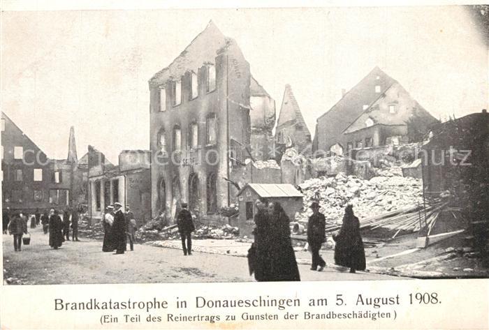 Donaueschingen Brandkatastrophe am 5. August 1908