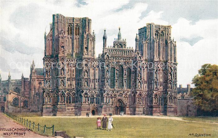 Wales UK Cathedral West front