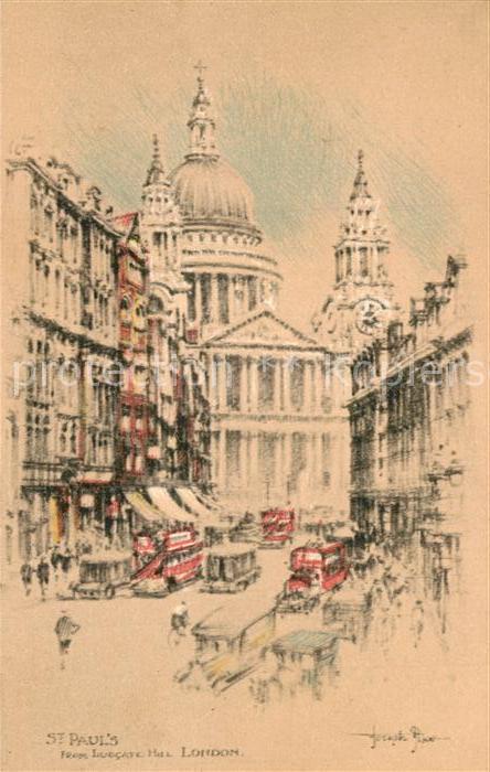 London Saint Pauls Kuenstlerkarte