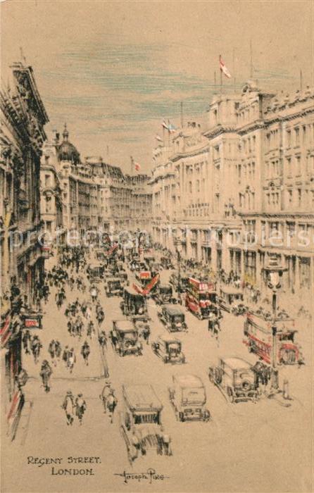 London Regent Street Kuenstlerkarte
