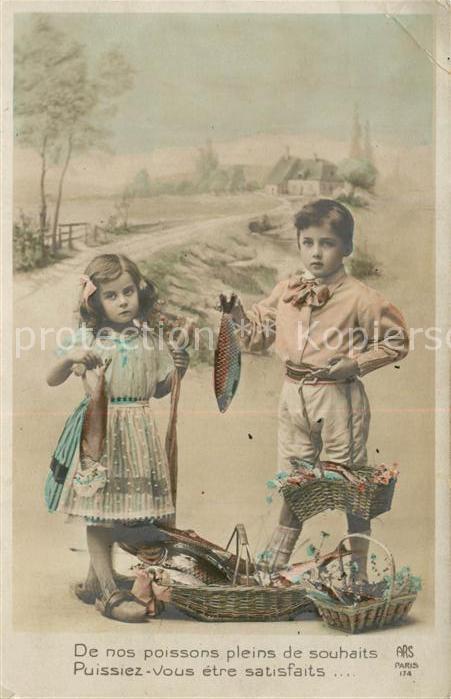Foto ARS Paris Nr. 174 Kinder Fisch