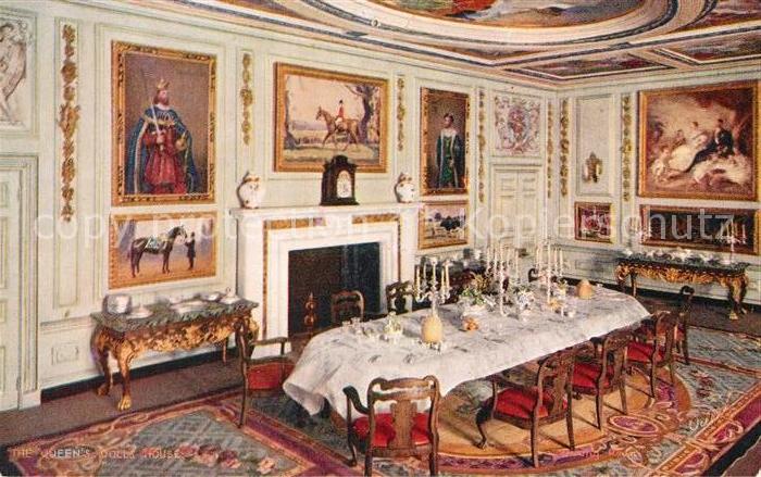 M?bel Antiquitaeten Dining Room Queen's Dolls House