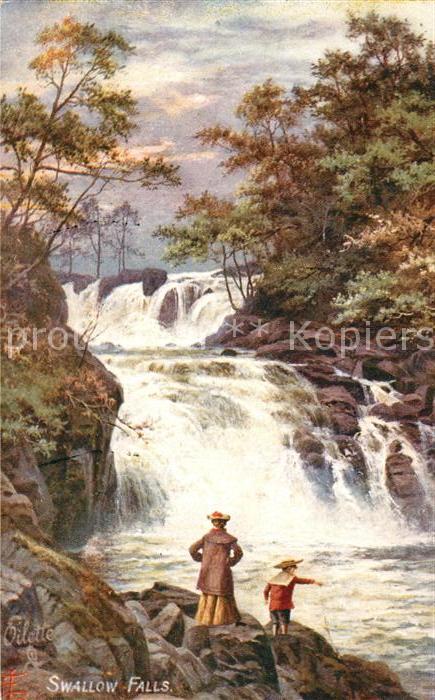 Verlag Tucks Oilette Nr. 7602 Swallow Falls Betws-y-Coed