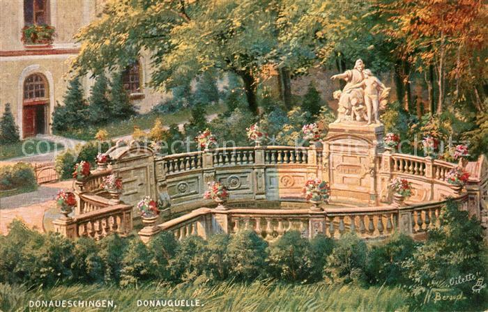 Verlag Tucks Oilette Nr. 780 Donaueschingen Donauquelle N. Beraud