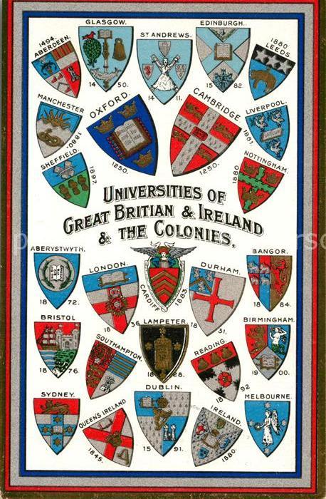 Wappen Universities of Great Britain and Ireland
