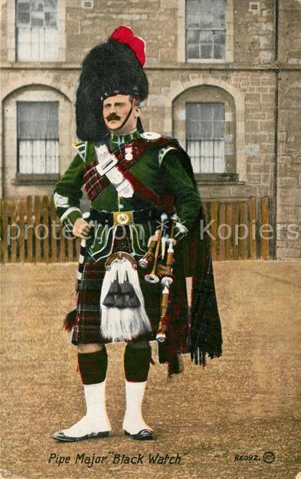 Dudelsack Pipe Major Black Watch