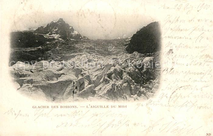 Gletscher Glacier des Bossons Aiguille du Midi