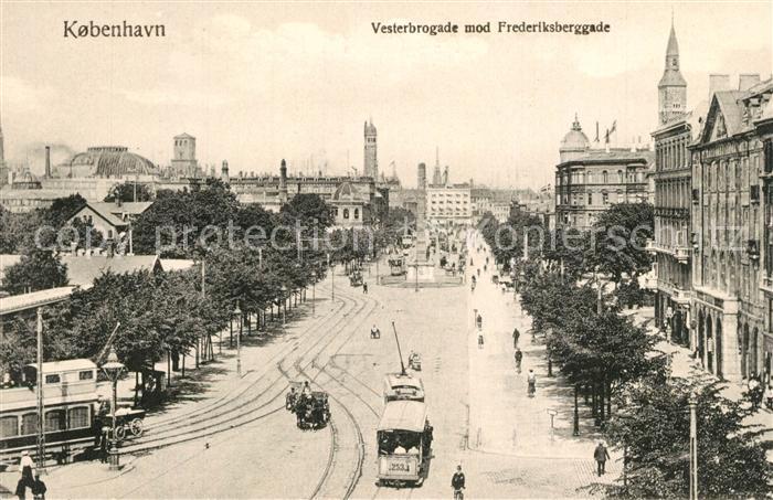 Strassenbahn Kobenhavn Vesterbrogade Frederiksbergga