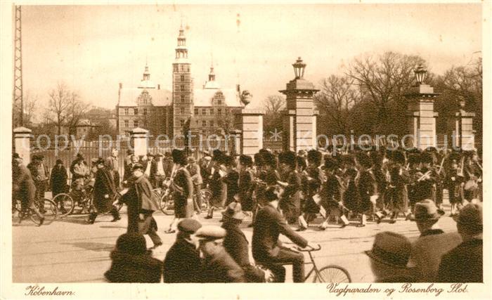 Leibgarde Wache Kobenhavn Vagtparaden Rosenborg Slot