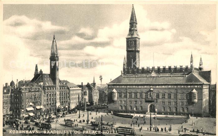 Strassenbahn Kobenhavn Raadhuset Palace-Hotel