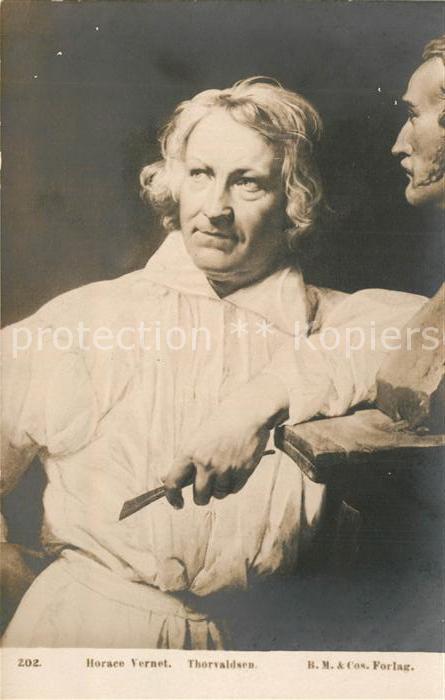 Skulpturen Horace Vernet Bertel Thorvaldsen